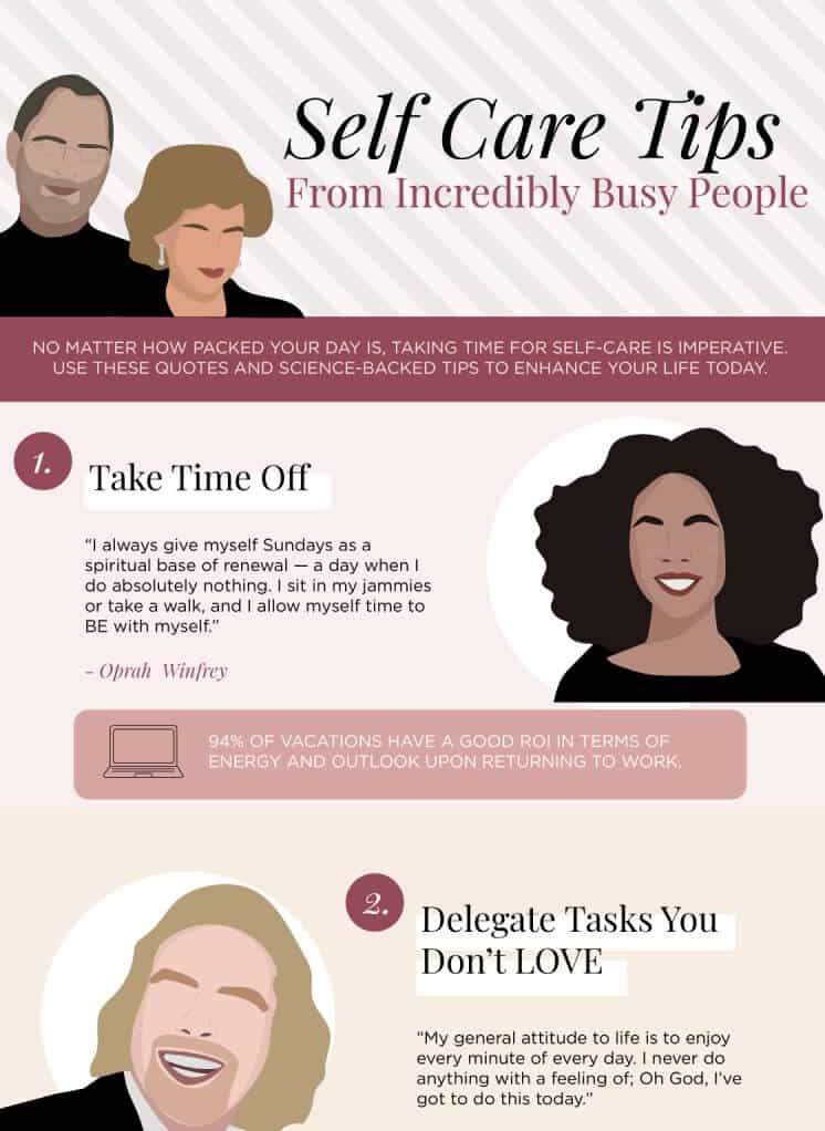 8 Self-Care-Tips-From-Incrdibly-Busy-People-Infographic