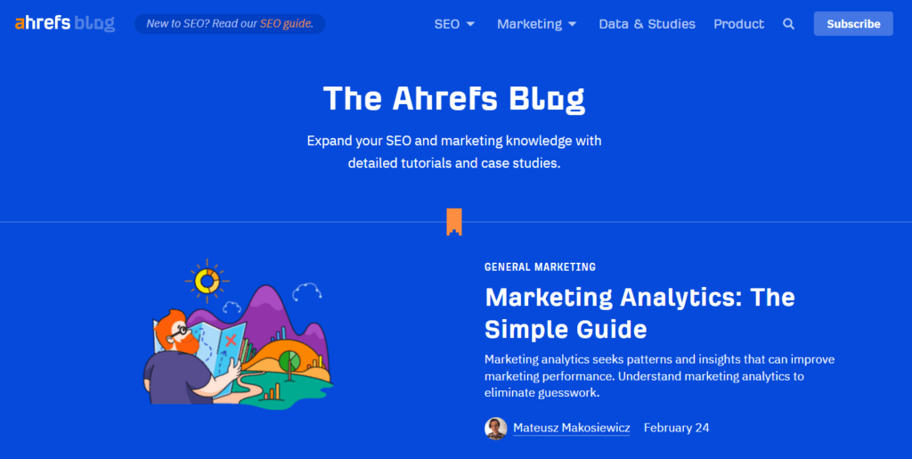Ahrefs blog