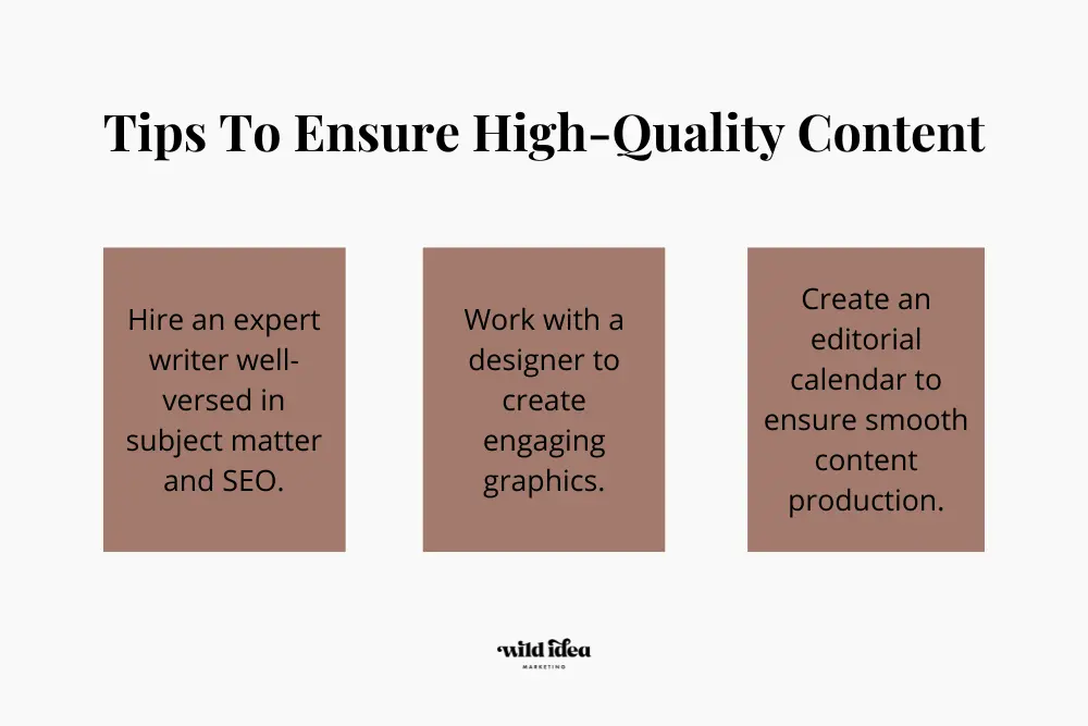 Tips to Ensure High Quality Content