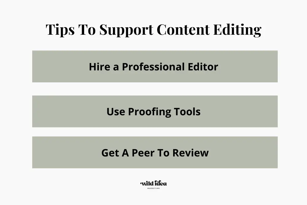 Tips to Support Content Editing